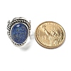 Natural Lapis Lazuli Adjustable Rings RJEW-I108-01AS-10-6