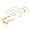 Brass Micro Pave Cubic Zirconia Sun & Moon & Star Pendant Necklaces NJEW-B157-17G-4