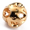Long-Lasting Hollowed Plated Brass Beads KK-O133-003A-G-3