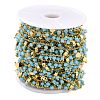 Handmade Glass Beaded Chains CHC-I038-14G-01-3