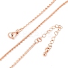 Brass Link Chain Necklaces for Women NJEW-D302-13RG-2