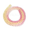 Transparent Painted Glass Beads Strands LS-DGLA-A034-T3mm-A07-5