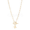304 Stainless Steel Letter Pendant Necklaces NJEW-LP0001-52H-G-1