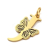 Ion Plating(IP) 201 Stainless Steel Pendants STAS-N103-184G-J-2