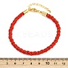 4MM Braided Nylon Cord Bracelets FIND-A057-01G-22-4