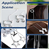 4 Pairs 304 Stainless Steel Earring Findings STAS-LP0001-91P-4