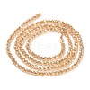 Transparent Electroplate Glass Beads Strands GLAA-H021-01A-PL01-5