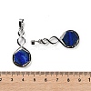 Dyed Natural Lapis Lazuli Pendants G-F777-05P-10-3