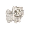 Dog Enamel Pin with Brass Butterfly Clutches LS-JEWB-A006-01F-2
