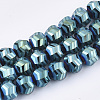 Electroplate Glass Beads Strands EGLA-T018-01-B01-1
