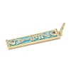 Brass Micro Pave Cubic Zirconia Pendants KK-L239-037G-2
