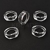 Kids Transparent Acrylic Glue on Ring Base LS-RJEW-P154-01A-02-4