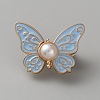 Butterfly Shape Alloy Enamel Adjustable Jean Button Pins FIND-WH0609-81KCG-05-1