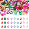 90Pcs 9 Style Glass Pendants PALLOY-TAC0295-2
