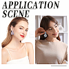 5Pcs 5 Colors Polymer Clay Earrings Water Transfer Paper DIY-HY0003-22B-5