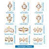 Alloy Rhinestone Crystal Links Connectors PALLOY-TA0002-26LG-7