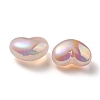 UV Plating Rainbow Iridescent Imitation Jelly Acrylic Beads X-OACR-C007-08B-2