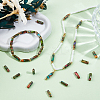1 Strand Synthetic Gold Line Imperial Jasper Beads Strands G-PA0001-60-4