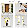 Hanging Polyester Banner Sign for Home Office Front Door Porch Welcome Decorations HJEW-WH0011-20J-4
