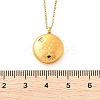 304 Stainless Steel Clear Cubic Zirconia Constellation Pendant Necklaces NJEW-R021-02G-04-5