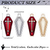 56pcs 2 Colors Halloween Theme Alloy Enamel Pendants ENAM-ME0001-41-2