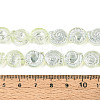 Electroplate Transparent Glass Beads Strands EGLA-S190-05C-4