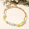 Bohemian Style Ppaerclip Chain Link Bracelets FI6672-3