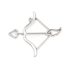 Zinc Alloy Open Back Bezel Pendants PALLOY-D580-05P-F-1