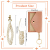 Cotton Macrame Pouch Pendant Decorations AJEW-CN0003-46A-2