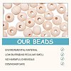 Round Unfinished Wood Beads WOOD-PH0008-14-3