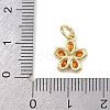 Brass Micro Pave Cubic Zirconia Pendants KK-A269-03A-G02-3