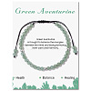 Natural Green Braided Bead Bracelets PW-WG425AA-06-1