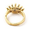 Colorful Cubic Zirconia Adjustable Ring KK-H439-06G-3