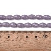 Opaque Solid Color Glass Beads Strands GLAA-N071-01A-C10-4