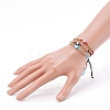 Adjustable Nylon Thread Braided Bead Bracelets BJEW-JB05997-4