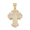Brass Micro Pave Cubic Zirconia Pendants KK-S510-48G-03-1