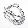 Baking Paint Glass Beads Strands FGLA-WH0001-01A-1