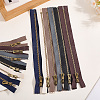 12Pcs 6 Colors Nylon Zipper Fastener FIND-GF0008-20C-3