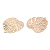 Long-Lasting Plated Brass Filigree Pendants KK-K336-39KCG-2