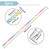 Rainbow Color Acrylic Curb Chain Bag Strap FIND-WH0143-47A-3