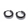 304 Stainless Steel Huggie Hoop Earrings LS-EJEW-O087-06F-1
