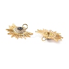 Brass Micro Pave Cubic Zirconia Pendants X-ZIRC-P092-006G-RS-3