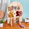 Arch Shaped Wooden Jewelry Display Stands ODIS-WH0331-09-2