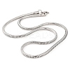 201 Stainless Steel Round Snake Chain Necklaces for Women LS-NJEW-G140-06E-P-1-1