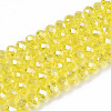 Electroplate Glass Beads Strands EGLA-A034-T3mm-B21-1