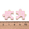 Alloy Enamel Pendants ENAM-T024-14B-G-3