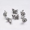 Tibetan Style Alloy Puppy Pendants X-TIBEP-19683-AS-NR-1