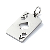Non-Tarnish 304 Stainless Steel Pendants LS-STAS-C097-65P-2