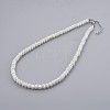 Glass Beaded Necklaces NJEW-JN02271-01-1
