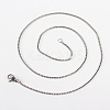 Tarnish Resistant 304 Stainless Steel Box Chain Necklace Making STAS-P046-06P-2